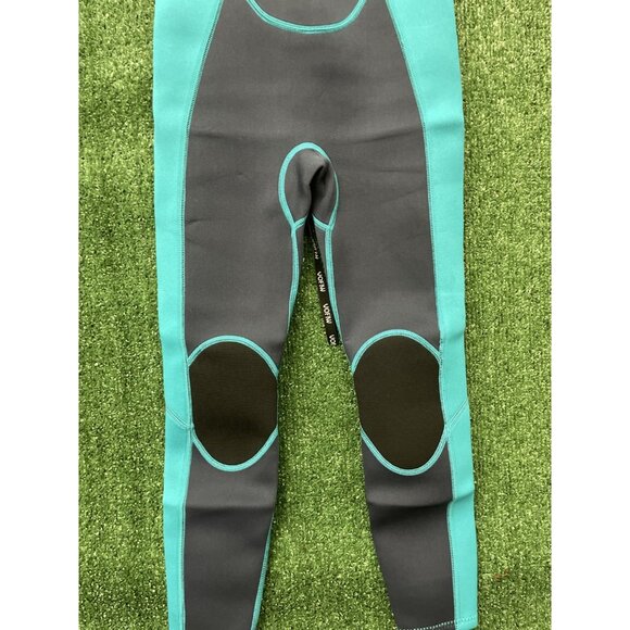 Vofiw Full Body Swimsuit Youth Kids Black Blue Zipper Back Size 10 - Picture 3 of 13